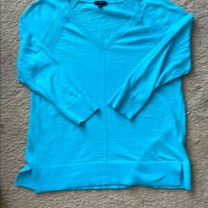 Vibrant Blue V-Neck Sweater